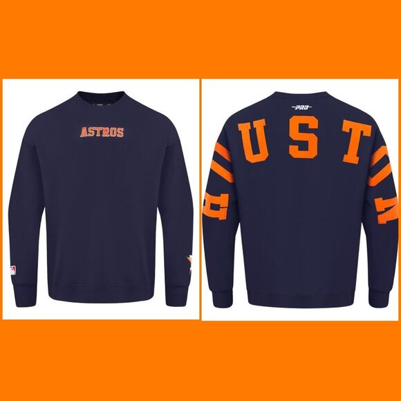 Pro Standard MLB HOUSTON ASTROS WINGSPAN EMBROIDERED CREWNECK/SWEATSHIRT | NEW!! - Picture 1 of 16